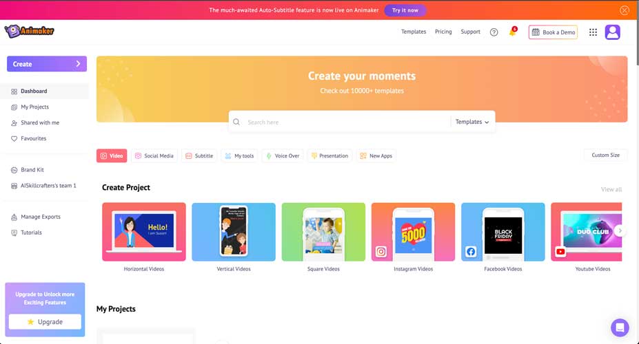 Animaker AI video generator app